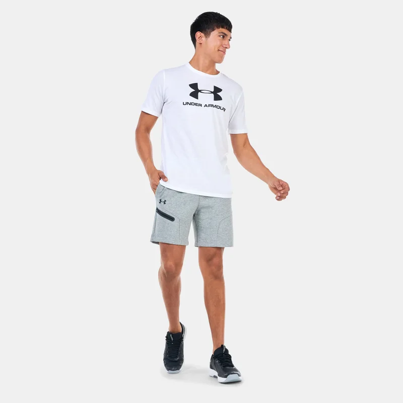 Under Armour Grey Men's Unstoppable Fleece Shorts for Men | Best Price UAE